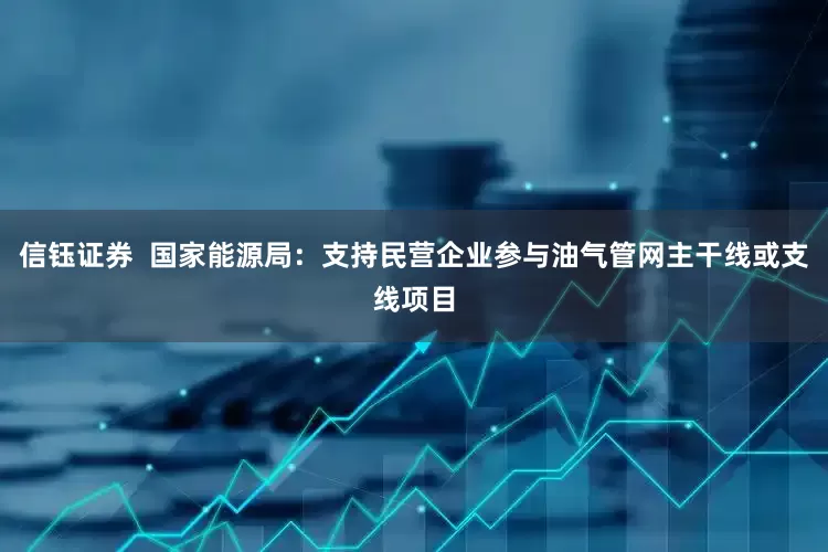信钰证券  国家能源局：支持民营企业参与油气管网主干线或支线项目