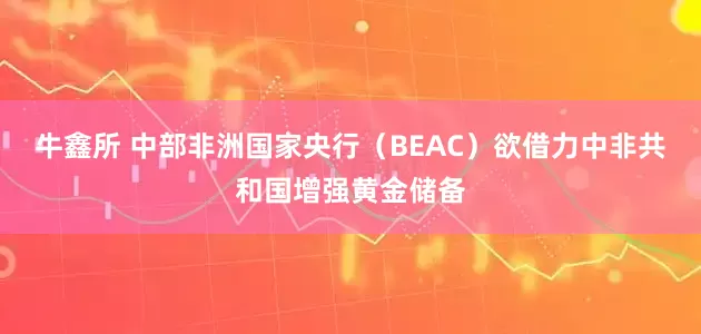 牛鑫所 中部非洲国家央行（BEAC）欲借力中非共和国增强黄金储备